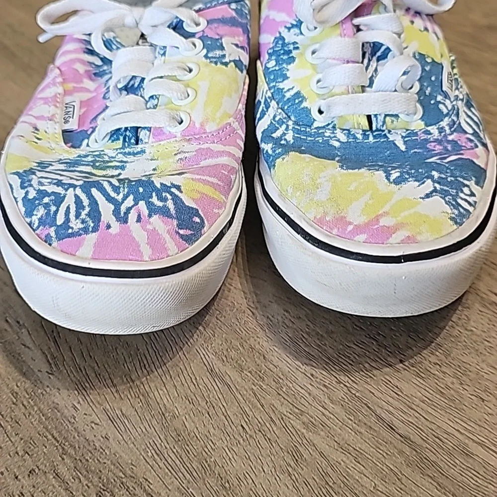 Vans Unisex tie dye sneakers womans size 8.5 or mens 7 - Picture 4 of 11